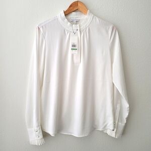 NEW NWT Calvin Klein blouse (L) Off White